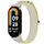 Per cinturino per orologio Xiaomi Smart Band 9 con gancio in nylon e chiusura ad anello (giallo + grigio) Per cinturino per orologio Xiaomi Smart Band 9 con gancio in nylon e chiusura ad anello (giallo + grigio)