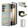 Per Samsung Galaxy Z Fold6 Custodia per telefono in PU con trama a reticolo e colore della cornice nera (blu) Per Samsung Galaxy Z Fold6 Custodia per telefono in PU con trama a reticolo e colore della cornice nera (blu)