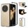 Custodia per telefono a copertura totale in pelle PU per Honor Magic V3 con cornice nera (oro) Custodia per telefono a copertura totale in pelle PU per Honor Magic V3 con cornice nera (oro)
