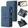Custodia in pelle con cerniera e portafoglio multi-slot per carte di credito per Honor 200 (blu) Custodia in pelle con cerniera e portafoglio multi-slot per carte di credito per Honor 200 (blu)