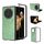 Custodia per telefono con glitter colorati per Honor Magic V3 con cornice nera (verde scuro) Custodia per telefono con glitter colorati per Honor Magic V3 con cornice nera (verde scuro)