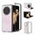 Custodia per telefono con glitter colorati per Honor Magic V3 con cornice nera (glitter rosa) Custodia per telefono con glitter colorati per Honor Magic V3 con cornice nera (glitter rosa)