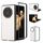 Custodia antiurto per telefono For Honor Magic V3 Glitter (bianca)