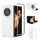 Custodia per telefono PC con effetto pelle per Honor Magic V3 (bianca)