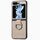 Per Samsung Galaxy Z Flip 6 5G Custodia per telefono con anello in pelle con texture Litchi (grigio) Per Samsung Galaxy Z Flip 6 5G Custodia per telefono con anello in pelle con texture Litchi (grigio)