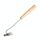 Strumento per rimuovere le erbacce a quattro denti a doppio scopo Rastrello per erbacce da giardinaggio Strumento per sradicare le erbacce, Lunghezza: 35 cm Manico in legno zincato