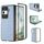 Custodia per telefono in PU con trama intrecciata con cornice nera per Honor Magic Vs3 (azzurro chiaro) Custodia per telefono in PU con trama intrecciata con cornice nera per Honor Magic Vs3 (azzurro chiaro)
