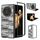 Custodia per telefono in PU con trama a reticolo e colore della cornice nera per Honor Magic V3 (nera) Custodia per telefono in PU con trama a reticolo e colore della cornice nera per Honor Magic V3 (nera)