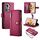 Per OPPO Reno11 Global Nine Card-slot Zipper Wallet Bag Custodia in pelle per telefono (rosso) Per OPPO Reno11 Global Nine Card-slot Zipper Wallet Bag Custodia in pelle per telefono (rosso)