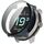 Per Suunto Race S PC + Pellicola in vetro temperato Custodia protettiva per orologio integrata (blu scuro)