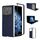 Per Xiaomi Mix Fold 4 Custodia per telefono in pelle PU con telaio nero a copertura totale (blu scuro) Per Xiaomi Mix Fold 4 Custodia per telefono in pelle PU con telaio nero a copertura totale (blu scuro)