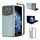 Per Xiaomi Mix Fold 4 Custodia per telefono con copertura completa in pelle PU e cornice nera (azzurro chiaro) Per Xiaomi Mix Fold 4 Custodia per telefono con copertura completa in pelle PU e cornice nera (azzurro chiaro)