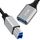 Cavo di estensione per trasmissione dati stampante USB-C/Tipo-C 3.1 a USB 3.0 maschio con porta quadrata, lunghezza: 1,2 m Cavo di estensione per trasmissione dati stampante USB-C/Tipo-C 3.1 a USB 3.0 maschio con porta quadrata, lunghezza: 1,2 m