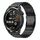 Per Huawei Watch GT Runner 22mm Double Lock Buckle Turtle Titanium Steel Watch Band (Nero) Per Huawei Watch GT Runner 22mm Double Lock Buckle Turtle Titanium Steel Watch Band (Nero)