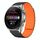 For Huawei Watch 3 Pro New 22mm I-shaped Magnetic Silicone Watch Band(Black+Orange) For Huawei Watch 3 Pro New 22mm I-shaped Magnetic Silicone Watch Band(Black+Orange)