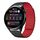 For Huawei Watch 3 22mm I-shaped Magnetic Silicone Watch Band(Black+Red)