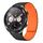 For Honor Magic watch 22mm I-shaped Magnetic Silicone Watch Band(Black+Orange) For Honor Magic watch 22mm I-shaped Magnetic Silicone Watch Band(Black+Orange)