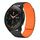 For Xiaomi Watch S1 Pro 22mm I-shaped Magnetic Silicone Watch Band(Black+Orange) For Xiaomi Watch S1 Pro 22mm I-shaped Magnetic Silicone Watch Band(Black+Orange)