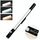 Luce notturna ricaricabile con sensore di movimento a LED sottopensile con display digitale 1200mAH (nero) Luce notturna ricaricabile con sensore di movimento a LED sottopensile con display digitale 1200mAH (nero)