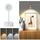 Faretto LED ricaricabile con sensore di movimento wireless, luce per quadri dimmerabile, 1200 mAH (bianco) Faretto LED ricaricabile con sensore di movimento wireless, luce per quadri dimmerabile, 1200 mAH (bianco)