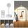 Faretto LED ricaricabile con sensore di movimento wireless con telecomando 1200mAH bianco