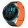 For Garmin Forerunner 265 Music 22mm I-shaped Magnetic Silicone Watch Band(Black+Orange) For Garmin Forerunner 265 Music 22mm I-shaped Magnetic Silicone Watch Band(Black+Orange)
