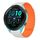 For Garmin Forerunner 265 Music 22mm I-shaped Magnetic Silicone Watch Band(Starlight+Orange) For Garmin Forerunner 265 Music 22mm I-shaped Magnetic Silicone Watch Band(Starlight+Orange)