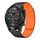 For Ticwatch Pro X 22mm I-shaped Magnetic Silicone Watch Band(Black+Orange) For Ticwatch Pro X 22mm I-shaped Magnetic Silicone Watch Band(Black+Orange)