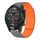 For Ticwatch Pro X 22mm I-shaped Magnetic Silicone Watch Band(Gray+Orange) For Ticwatch Pro X 22mm I-shaped Magnetic Silicone Watch Band(Gray+Orange)