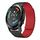 For Ticwatch GTX 22mm I-shaped Magnetic Silicone Watch Band(Black+Red)