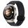 For Huawei Watch 4 Pro 22mm Magnetic Buckle Braided Watch Band(Black)