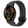 For Garmin Venu 3 22mm Magnetic Buckle Braided Watch Band(Metallic Black)