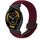 For Garmin Venu 3 22mm Magnetic Buckle Braided Watch Band(Wine Red)