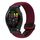 For Garmin Forerunner 265 22mm Magnetic Buckle Braided Watch Band(Black Sand Red) For Garmin Forerunner 265 22mm Magnetic Buckle Braided Watch Band(Black Sand Red)