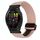 For Garmin Forerunner 265 Music 22mm Magnetic Buckle Braided Watch Band(Pink) For Garmin Forerunner 265 Music 22mm Magnetic Buckle Braided Watch Band(Pink)