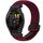 For Garmin Forerunner 265 Music 22mm Magnetic Buckle Braided Watch Band(Wine Red) For Garmin Forerunner 265 Music 22mm Magnetic Buckle Braided Watch Band(Wine Red)