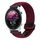 For Garmin Forerunner 255 22mm Magnetic Buckle Braided Watch Band(Black Sand Red) For Garmin Forerunner 255 22mm Magnetic Buckle Braided Watch Band(Black Sand Red)