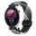 For Garmin Forerunner 255 22mm Magnetic Buckle Braided Watch Band(Dazzling Black)