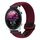 For Garmin Forerunner 255 Music 22mm Magnetic Buckle Braided Watch Band(Black Sand Red) For Garmin Forerunner 255 Music 22mm Magnetic Buckle Braided Watch Band(Black Sand Red)