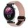 For Garmin Forerunner 255 Music 22mm Magnetic Buckle Braided Watch Band(Pink) For Garmin Forerunner 255 Music 22mm Magnetic Buckle Braided Watch Band(Pink)