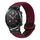 For Honor Watch GS 3i 22mm Magnetic Buckle Braided Watch Band(Black sand red) For Honor Watch GS 3i 22mm Magnetic Buckle Braided Watch Band(Black sand red)