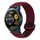 Per Xiaomi Watch S1 Active 22mm Cinturino per orologio intrecciato con fibbia magnetica (rosso scuro)