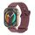 Per Huawei Watch Fit3 MIJOBS cinturino in silicone tinta unita (vino rosso oro rosa) Per Huawei Watch Fit3 MIJOBS cinturino in silicone tinta unita (vino rosso oro rosa)
