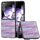 Per Xiaomi Mix Flip Custodia per telefono in PU con trama a reticolo e colore della cornice nera (viola) Per Xiaomi Mix Flip Custodia per telefono in PU con trama a reticolo e colore della cornice nera (viola)