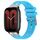 Per Amazfit Active Quick Release Silver Buckle 20mm Royal Silicone Watch Band (Celeste)