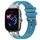 Per Amazfit GTS 3 Quick Release Silver Buckle 20mm Royal Silicone Watch Band (blu mare) Per Amazfit GTS 3 Quick Release Silver Buckle 20mm Royal Silicone Watch Band (blu mare)