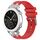 Per Amazfit Pop Quick Release Silver Buckle 20mm Royal Silicone Watch Band (Rosso) Per Amazfit Pop Quick Release Silver Buckle 20mm Royal Silicone Watch Band (Rosso)