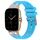 Per Amazfit GTS 2 Quick Release Silver Buckle 20mm Royal Silicone Watch Band (Celeste) Per Amazfit GTS 2 Quick Release Silver Buckle 20mm Royal Silicone Watch Band (Celeste)