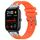 Per Amazfit GTS Quick Release Silver Buckle 20mm Royal Silicone Watch Band (Arancione)