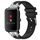 Per Amazfit Bip Quick Release Silver Buckle 20mm Royal Silicone Watch Band (Nero) Per Amazfit Bip Quick Release Silver Buckle 20mm Royal Silicone Watch Band (Nero)